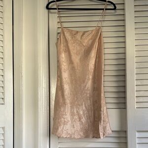 Princess Polly Floral Lace Chemise in Blush Mini Dress